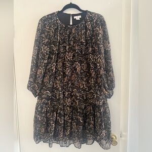 H&M dress - Black and Brown Floral